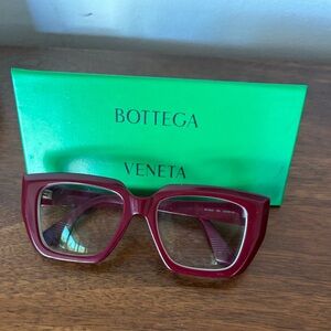 Bottega Veneta Burgundy Women's Glasses